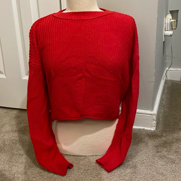 wild fable Sweaters - Wild Fable red cropped sweater